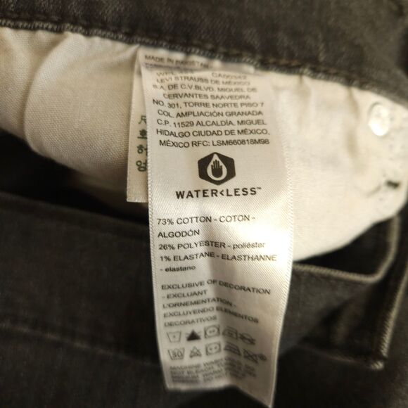 NWT Signature Levi Strauss Womens 26 Gray Heritage High-Rise Fray Hem Shorts - Picture 5 of 8